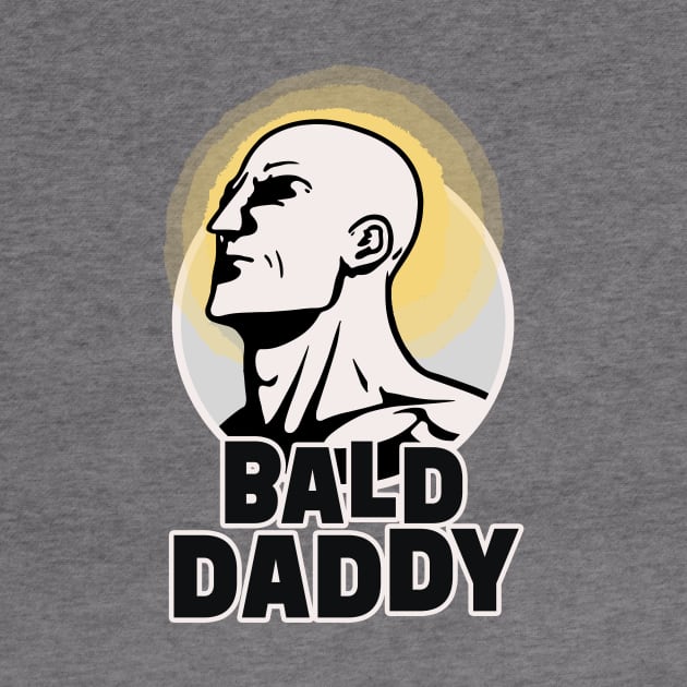 Bald Daddy || Bald Man Illustration by Mad Swell Designs